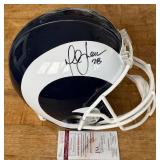 Marshall Faulk Autographed Full Sized Football Helmet with JSA COA