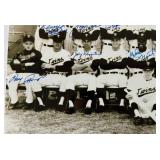 1965 Minnesota Twins AL Champs Team Signed 16x10" Photo Only 100 Exist! - Versalles, Killebrew, Oliva, Perry, Mudcat, Mele - 22 Total Autographs, RARE!