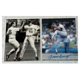 (2) Juan Berengeur Autographed 8x10" Minnesota Twins Baseball Photos