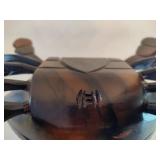 Hand Carved Wooden Crab Trinket Box