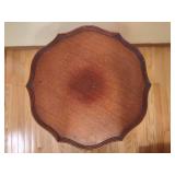 Antique Pie Crust Two-Tier Table