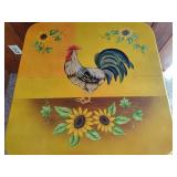 Hand Painted Rooster Folding Table