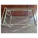 Wrought Iron & Glass Plant Stand