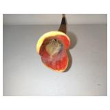 Carved Cow/Bull Horn Fish Sculpture