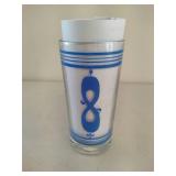 Vintage Numbered Glassware Set w/Carrier