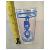 Vintage Numbered Glassware Set w/Carrier