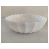 Fenton Hobnail Milk Glass Bowl, Milk Glass Vase & Serving Bowl