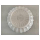 Fenton Hobnail Milk Glass Bowl, Milk Glass Vase & Serving Bowl