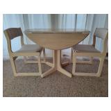 Drop Leaf Table with 2 Chairs