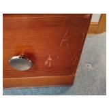 Vintage Wood 5 Drawer Dresser