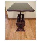 Vintage Wood Magazine Rack/Side Table