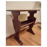 Antique Solid Wood Magazine Rack/Side Table