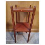 Accent Chair & Wooden Plant Stand