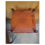 Accent Chair & Wooden Plant Stand