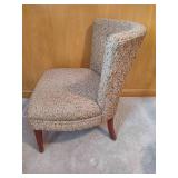 Accent Chair & Wooden Plant Stand