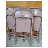 Three Samsonite Chairs & Card Table