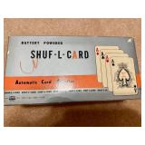Vintage Playing Cards, Poker Chips, Shuf-L-Card Shuffler