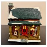 St. Nicholas Square "The Log Cabin" and "The Barn" *w/Original Boxes*