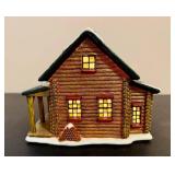St. Nicholas Square "The Log Cabin" and "The Barn" *w/Original Boxes*