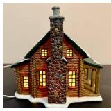 St. Nicholas Square "The Log Cabin" and "The Barn" *w/Original Boxes*