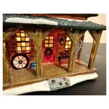 St. Nicholas Square "The Log Cabin" and "The Barn" *w/Original Boxes*