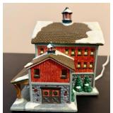 St. Nicholas Square "The Log Cabin" and "The Barn" *w/Original Boxes*