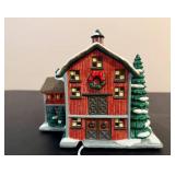 St. Nicholas Square "The Log Cabin" and "The Barn" *w/Original Boxes*