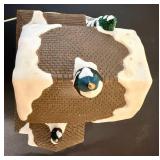 St. Nicholas Square "The Log Cabin" and "The Barn" *w/Original Boxes*