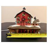 St. Nicholas Square "The Log Cabin" and "The Barn" *w/Original Boxes*
