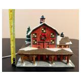 St. Nicholas Square "The Log Cabin" and "The Barn" *w/Original Boxes*