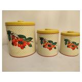 Decoware Set of Three Vintage Canisters