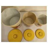 Decoware Set of Three Vintage Canisters