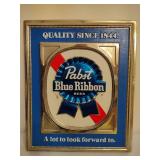 Pabst Blue Ribbon Beer Hanging Bar Sign