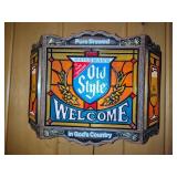 Heileman's Old Style Beer Lighted Bar Sign