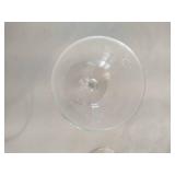 Vintage Ice Bucket w/Lid & Nine Champagne Glasses