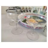 Grain Belt Beer Tray & Assorted Glassware