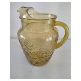 Anchor Hocking "Spring Song" Amber Pitcher