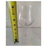 Two Styles of Stemware & Etched Glass Pitcher