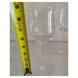 Two Styles of Stemware & Etched Glass Pitcher
