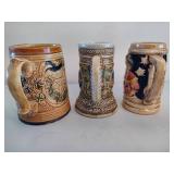 Three Assorted Beer Steins.