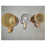 Three Assorted Beer Steins.