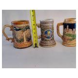 Three Assorted Beer Steins.