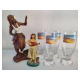 Hawaiian Themed Barware/Decor