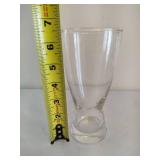 Seven Libbey Pilsner Glasses & Glass Pitcher