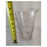 Seven Libbey Pilsner Glasses & Glass Pitcher