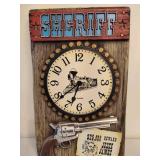 Westclox Sheriff Clock & Lonestar Beer/Bar Sign