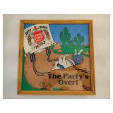 Westclox Sheriff Clock & Lonestar Beer/Bar Sign