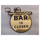 Bar Signs & Large Blow-Up Canadian Club Bottle