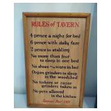 Bar Signs & Large Blow-Up Canadian Club Bottle