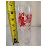 Federal Tom Collins Dancing Couple, Violinist & Cellist Tall Glasses